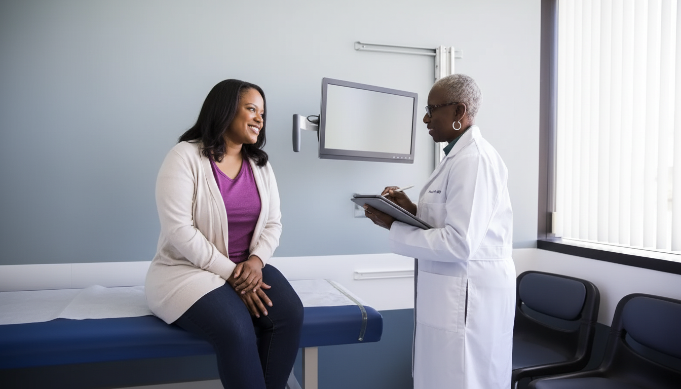 Doctor consulting with patient